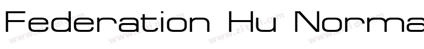 Federation Hu Normal字体转换
